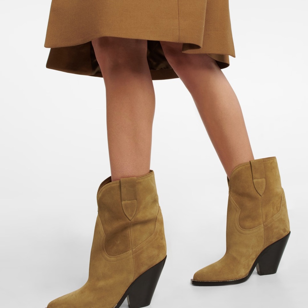 Isabel Marant Camel Suede Heeled Boots